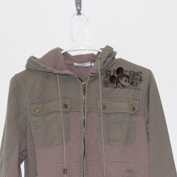 Disneyland Paris Jacket Women Size Small in olive 🫒 - Picture 2 of 7
